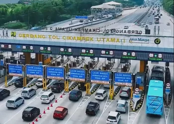 Korlantas Polri menyebut mayoritas pemudik masih belum meninggalkan Jakarta. Puncak arus mudik diperkirakan terjadi besok dengan skema one way nasional. (Foto: IG@kemenhub)