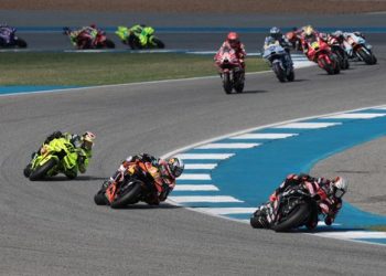 Ducati gagal menempatkan pembalap di podium MotoGP Thailand 2026 dan memutus rekor sejak 2021. (Foto: REUTERS/Chalinee Thirasupa)
