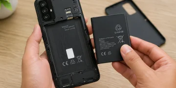 Uni Eropa akan mewajibkan HP menggunakan baterai lepas pasang mulai 2027. Ini alasan dan dampaknya bagi industri teknologi global. (Foto: AI)