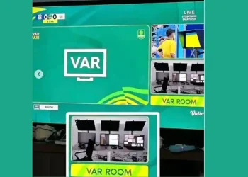 I.League klarifikasi video viral ruang VAR kosong saat laga Persiba vs PSS. Disebut hanya error tayangan, bukan gangguan sistem. (Foto: Instagram/balikpapanmedsos)