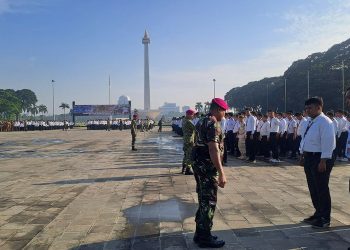 ASN peserta Komcad akan mendapat pelatihan dasar militer termasuk pengetahuan senjata dan latihan menembak terbatas. (Foto: KOMPAS.com/Fristin Intan Sulistyowati)
