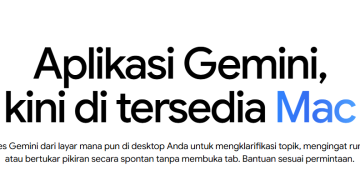 Google resmi merilis aplikasi Gemini untuk macOS, memungkinkan pengguna Mac mengakses AI dengan lebih mudah dan canggih. (Foto: Gemini.google)