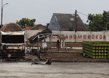 Korban kebakaran SPBE Cimuning Bekasi bertambah jadi 22 orang dengan beberapa korban meninggal dunia menurut data terbaru (Foto: Bloomberg Technoz)