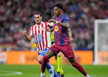 Barcelona vs Atletico Madrid di Liga Champions menyajikan duel panas antar pemain kunci yang bisa menentukan hasil laga. (Foto: AP Photo/Bernat Armangue)