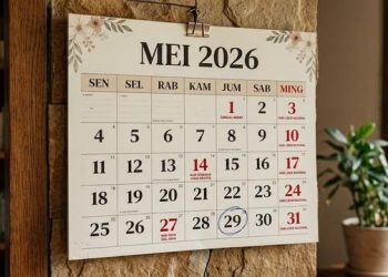 Kamis 14 Mei 2026 ditetapkan sebagai libur nasional Kenaikan Yesus Kristus. Simak daftar tanggal merah dan cuti bersama Mei 2026 di sini.
