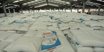 Petrokimia Gresik menyiapkan 219 ribu ton pupuk subsidi untuk menjaga kebutuhan petani selama musim tanam April-September 2026. (Foto: Dok. Petrokimia Gresik)