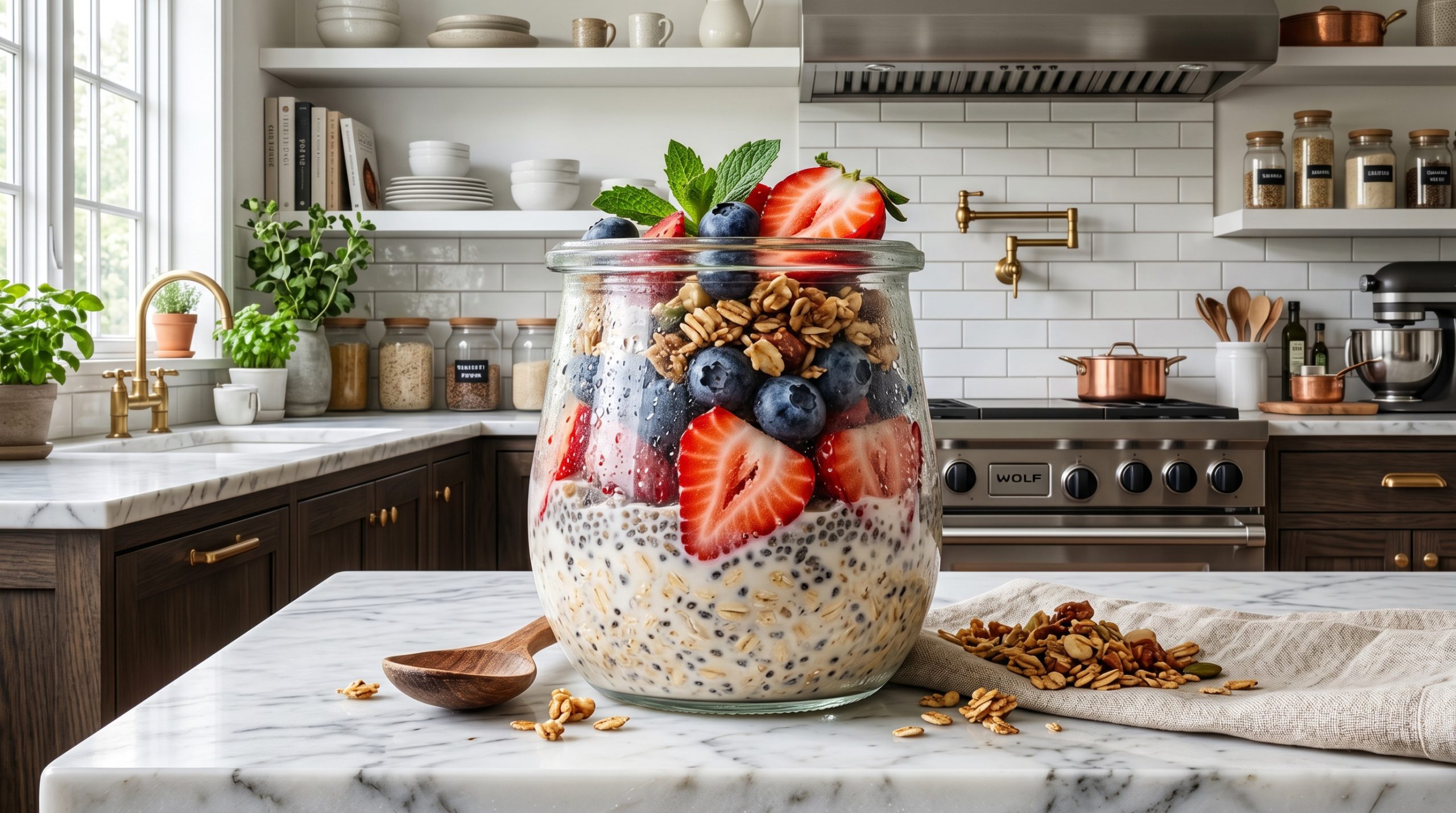 Overnight Oats, Sarapan Sehat, Resep Oatmeal, Menu Praktis