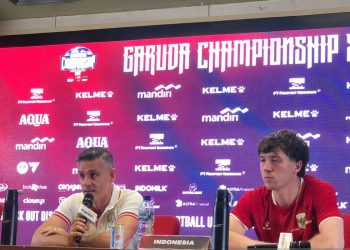 John Herdman menjelaskan perbedaan kemenangan Timnas Indonesia atas Oman dan Mozambik dalam FIFA Matchday Juni 2026. (Foto: ANTARA/Zaro Ezza Syachniar)