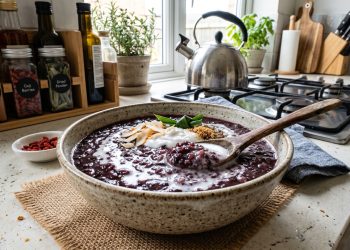 Resep bubur ketan hitam yang manis, lembut, dan gurih dengan kuah santan. Simak cara membuat bubur ketan hitam rumahan yang mudah dan anti gagal.