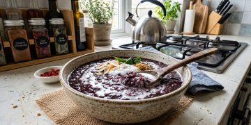 Resep bubur ketan hitam yang manis, lembut, dan gurih dengan kuah santan. Simak cara membuat bubur ketan hitam rumahan yang mudah dan anti gagal.