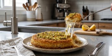 Cara bikin kunafa yang lagi viral dengan bahan sederhana. Renyah di luar, lumer di dalam, cocok jadi dessert spesial untuk keluarga.