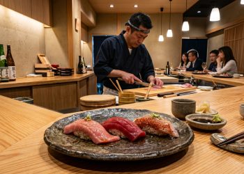 Apa itu omakase? Kenali pengertian, sejarah, filosofi, cara penyajian, hingga alasan omakase menjadi pengalaman kuliner Jepang yang premium.