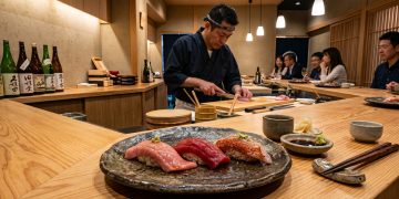Apa itu omakase? Kenali pengertian, sejarah, filosofi, cara penyajian, hingga alasan omakase menjadi pengalaman kuliner Jepang yang premium.