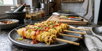 Resep telur gulung anti gagal lengkap dengan trik menggoreng dan rahasia adonan yang pas agar hasilnya gurih, renyah, dan mudah digulung.
