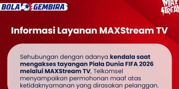 Telkomsel meminta maaf setelah sejumlah pengguna mengeluhkan layanan MaxStream TV yang mengalami gangguan saat menayangkan Piala Dunia 2026.