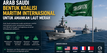 Arab Saudi membentuk koalisi pertahanan maritim internasional untuk memperkuat keamanan Laut Merah di tengah meningkatnya ancaman terhadap jalur pelayaran.
