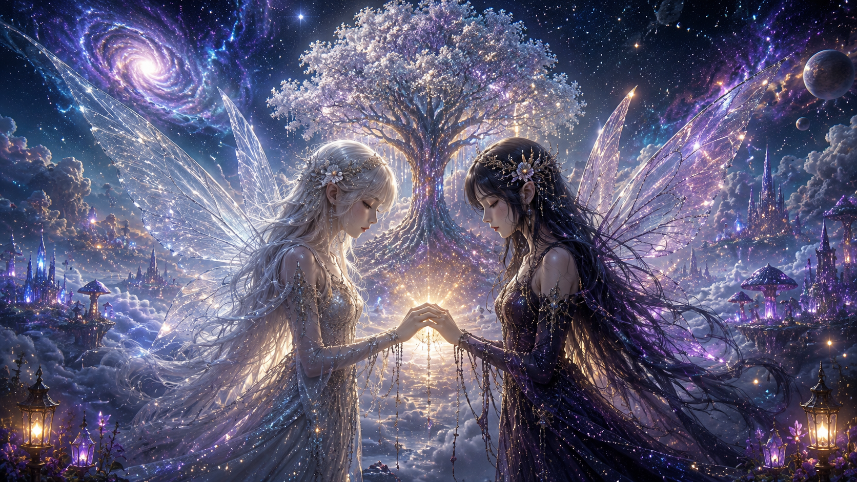 peri kembar cosmic Legenda Peri Kembar yang Hilang di Kabut Kosmik mengisahkan Aetherys, Velorum, dan pengorbanan dua saudari demi menjaga keseimbangan alam semesta.