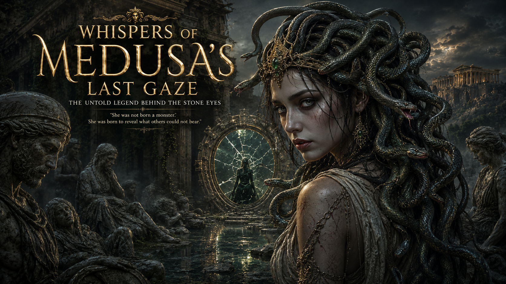 medusa's last gaze Legenda Medusa yang jarang diketahui mengungkap rahasia Mata Batu, Cermin Kebenaran, dan alasan sebenarnya mengapa tatapannya begitu ditakuti.