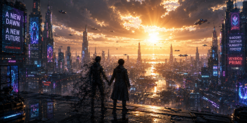 Bayangan Hitam di Kota Cyberpunk Part IV menghadirkan akhir epik Veyrion Prime saat AEON CORE bangkit dan nasib manusia ditentukan oleh bayangan mereka.