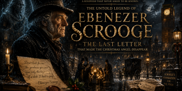 Legenda Ebenezer Scrooge yang jarang diketahui. Misteri surat terakhir dan pengorbanan Malaikat Natal yang menghilang tanpa jejak di London.