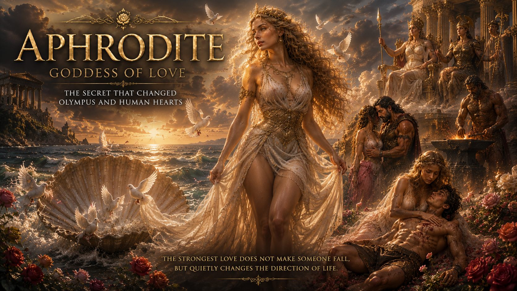 Legenda Aphrodite dalam Mitologi Yunani. Kisah Dewi Cinta dan Kecantikan yang lahir dari buih laut serta rahasia cinta yang mengubah sejarah Olympus.