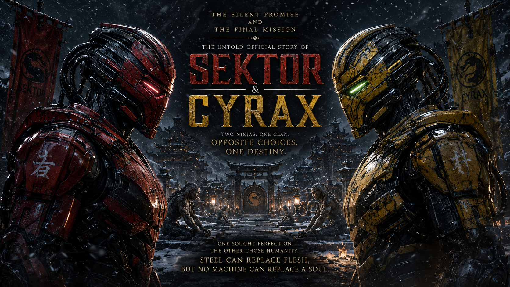 Discover the untold official story of Sektor and Cyrax, the Lin Kuei warriors whose opposite choices changed Mortal Kombat forever.