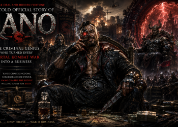 Discover the untold official story of Kano, the Black Dragon mastermind who transformed every Mortal Kombat war into the ultimate business opportunity.
