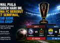 Jadwal Piala Presiden hari ini menghadirkan Arema FC vs DPMM FC dan Persib Bandung vs Tampines Rovers. Laga menentukan nasib Grup A menuju semifinal.