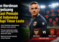 Timnas Indonesia menghadapi Timor Leste pada laga kedua Piala AFF 2026. John Herdman diprediksi melakukan rotasi untuk mencari formasi terbaik Garuda.