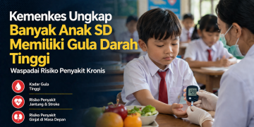 Kemenkes menemukan indikasi banyak anak SD memiliki kadar gula darah tinggi. Kondisi ini dapat meningkatkan risiko penyakit jantung, stroke, dan ginjal saat dewasa.