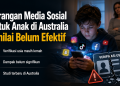 Studi terbaru menunjukkan larangan media sosial bagi anak di bawah 16 tahun di Australia belum memberikan dampak signifikan karena lemahnya verifikasi usia platform.