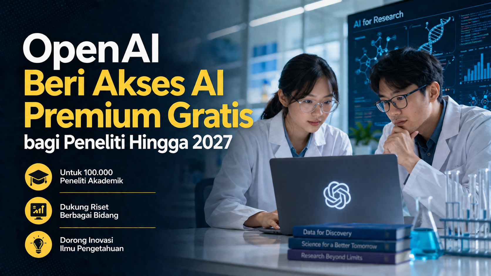 OpenAI Beri Akses AI Premium Gratis bagi Peneliti Hingga Tahun 2027
