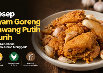 Resep ayam goreng bawang putih yang gurih, empuk, dan harum. Cocok menjadi lauk makan siang keluarga dengan bahan sederhana dan cara membuat yang praktis.