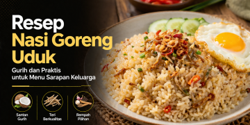 Resep nasi goreng uduk gurih dengan santan, teri, dan rempah pilihan. Cocok untuk menu sarapan keluarga yang praktis dan menggugah selera.