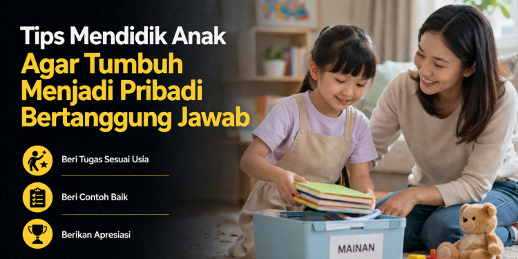 Pelajari cara mengajarkan anak bertanggung jawab sejak dini melalui kebiasaan sederhana yang dapat diterapkan orang tua di rumah setiap hari.