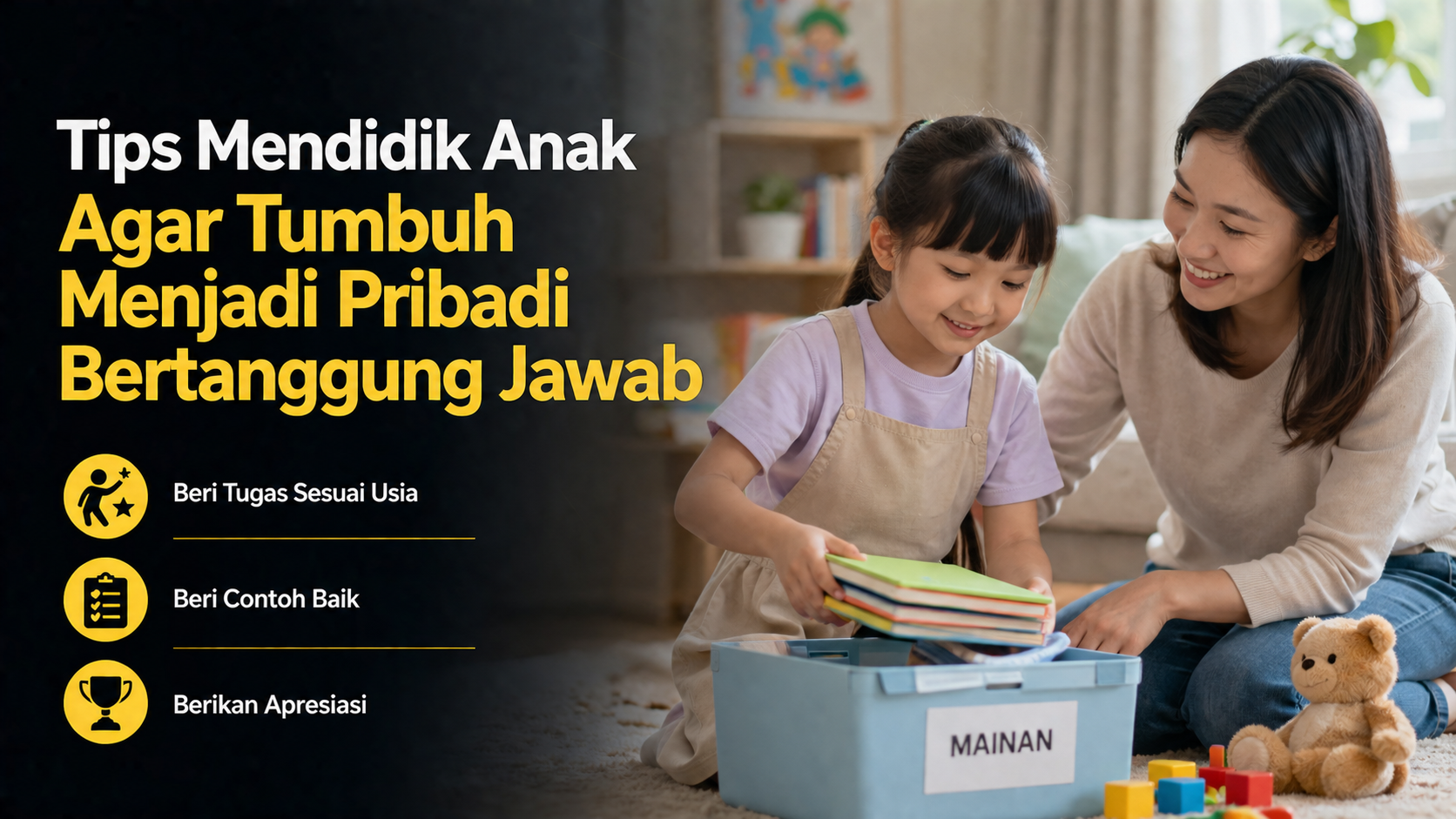 Tips Mendidik Anak Agar Tumbuh Menjadi Pribadi Bertanggung Jawab