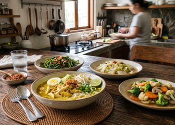 Cari menu masakan rumah yang sehat dan praktis? Simak rekomendasi 4 masakan rumahan lengkap dengan resep, cara membuat, dan tips memasaknya di sini.
