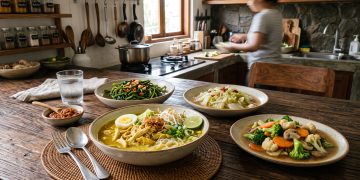 Cari menu masakan rumah yang sehat dan praktis? Simak rekomendasi 4 masakan rumahan lengkap dengan resep, cara membuat, dan tips memasaknya di sini.