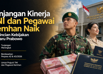 Presiden Prabowo Subianto resmi menaikkan tunjangan kinerja prajurit TNI dan pegawai Kemhan melalui Perpres Nomor 42 dan 43 Tahun 2026.