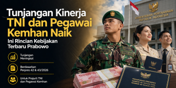 Presiden Prabowo Subianto resmi menaikkan tunjangan kinerja prajurit TNI dan pegawai Kemhan melalui Perpres Nomor 42 dan 43 Tahun 2026.