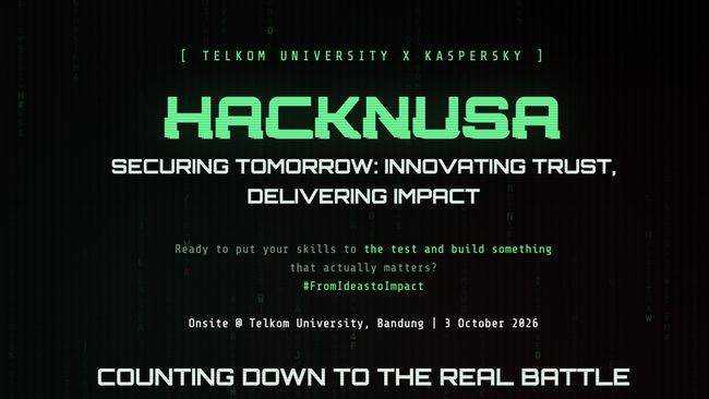 Telkom University Gandeng Kaspersky Hadirkan Kompetisi HackNusa Tingkat Nasional