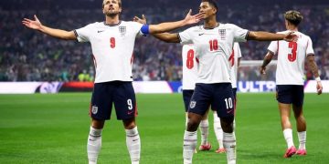 Inggris mengalahkan Meksiko 3-2 di babak 16 besar Piala Dunia 2026. Jude Bellingham mencetak dua gol sebelum The Three Lions bermain dengan 10 pemain.