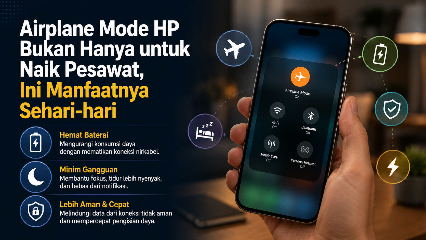 Airplane Mode HP Bukan Hanya untuk Naik Pesawat, Ini Manfaatnya Sehari-hari