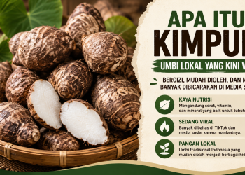 Kimpul menjadi bahan pangan lokal yang viral di TikTok. Simak pengertian, kandungan gizi, manfaat, dan alasan umbi ini mulai banyak diminati.