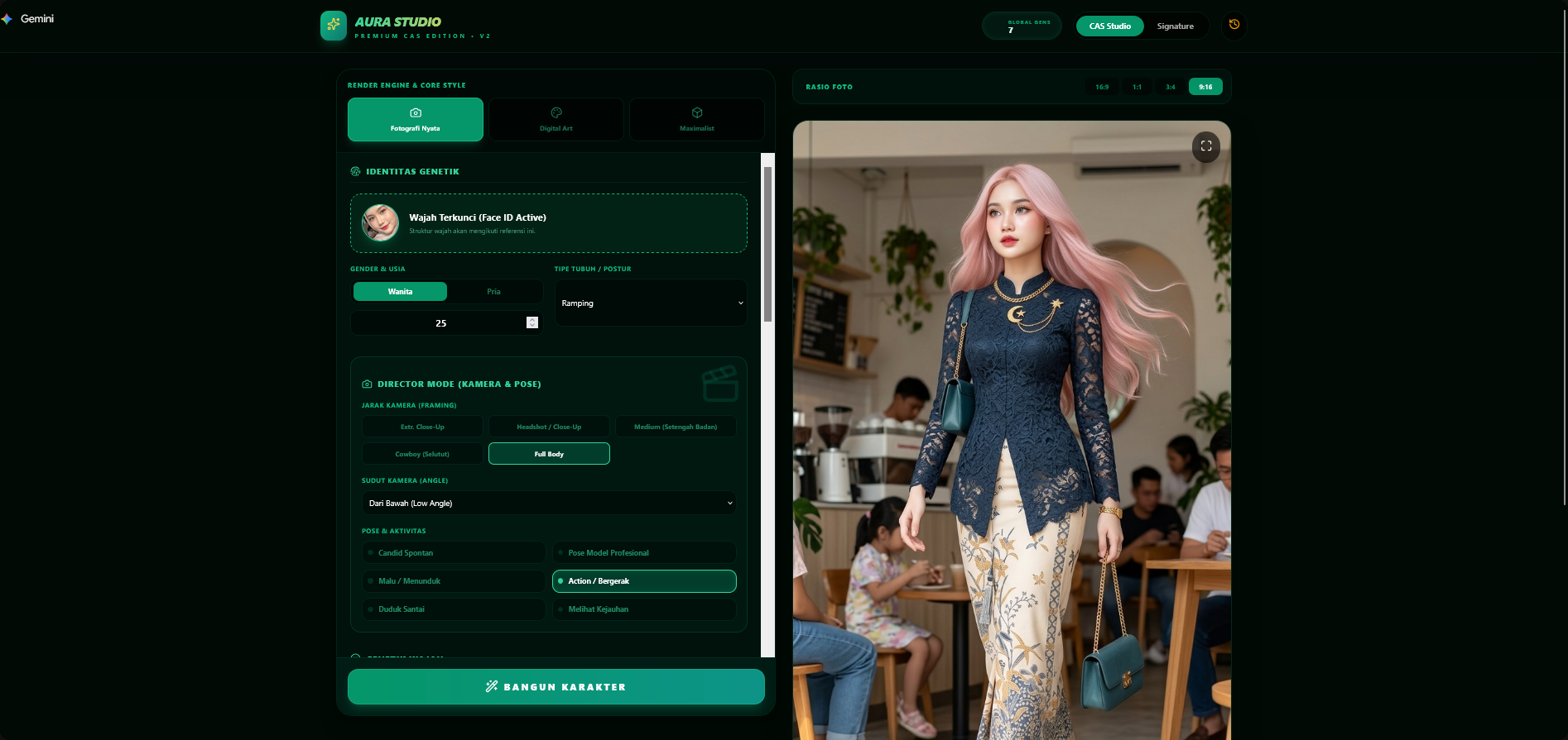 Aura Studio Aura Studio TrenMedia: Tool AI untuk Membuat Karakter dan Foto Digital Sesuai Keinginan - Gambar 1