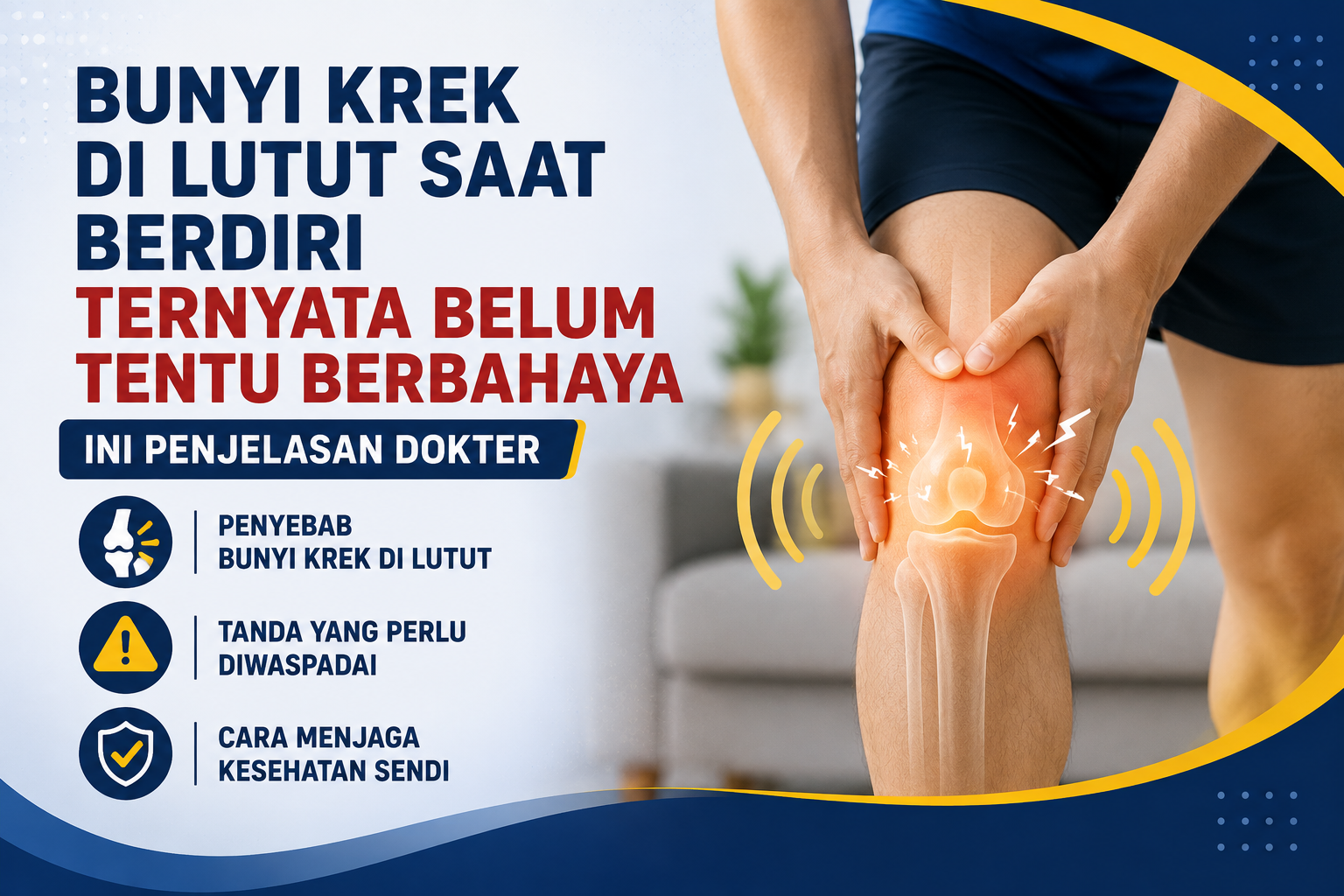 Bunyi Krek di Lutut Saat Berdiri Ternyata Belum Tentu Berbahaya Ini Penjelasan Dokter