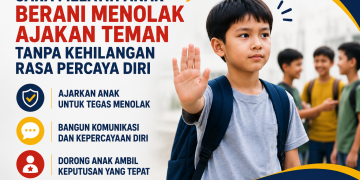 Pelajari cara melatih anak berani menolak ajakan teman dengan percaya diri agar mampu menghadapi tekanan teman sebaya dan mengambil keputusan yang tepat.