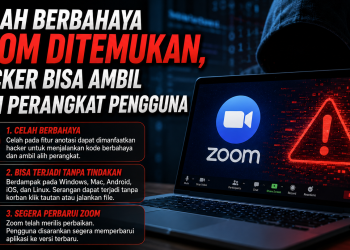 Celah keamanan Zoom ditemukan pada berbagai perangkat dan bisa dimanfaatkan hacker untuk menjalankan kode berbahaya, mencuri data, hingga mengakses kamera.