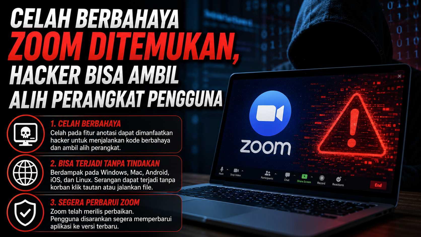 Celah Berbahaya Zoom Ditemukan, Hacker Bisa Ambil Alih Perangkat Pengguna