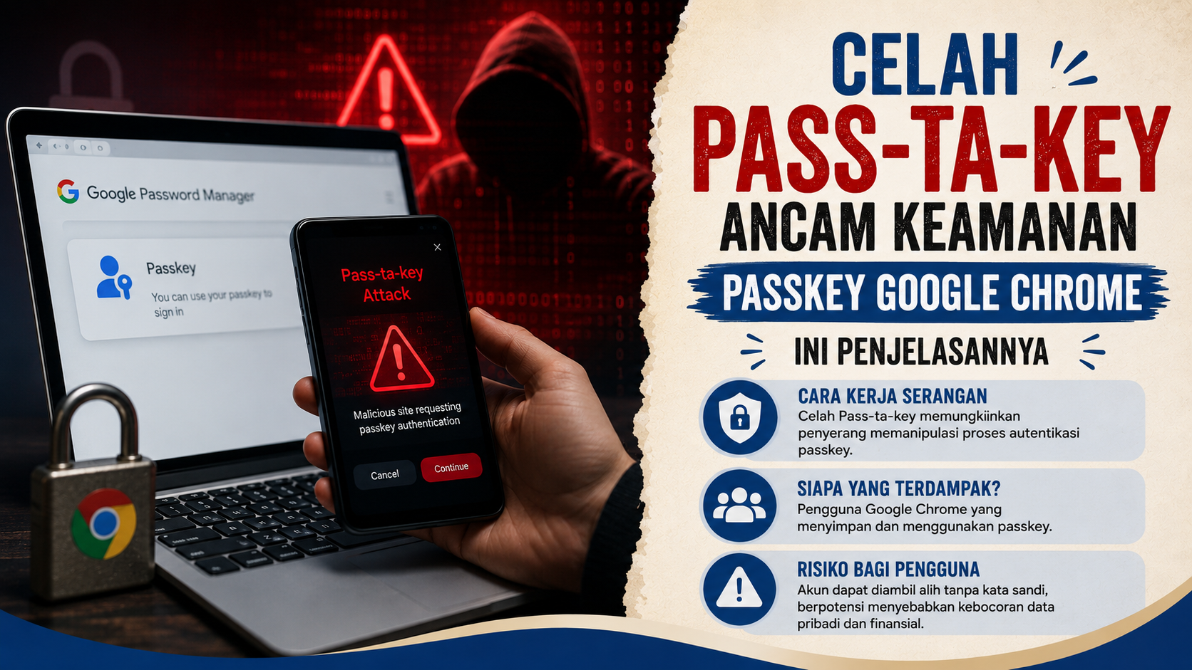 Celah Pass-ta-key Ancam Keamanan Passkey Google Chrome, Ini Penjelasannya